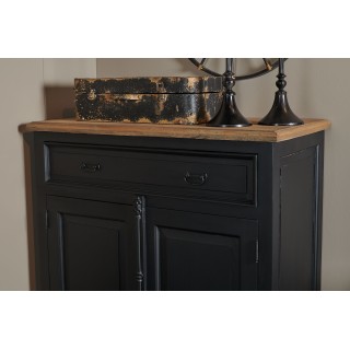 Bahut haut de rangement en bois et teck massif pour la salle à manger.