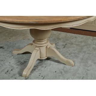 Table ronde avec pied central : style romantique | Hellin