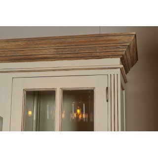 Vaisselier en bois avec nombreux rangements et vitres (avec niche) - Hellin