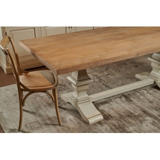 Table rectangulaire en bois piétement d'Abbaye L220 CAPUCINE - HELLIN