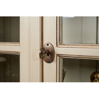 Vaisselier en bois avec nombreux rangements et vitres - Hellin