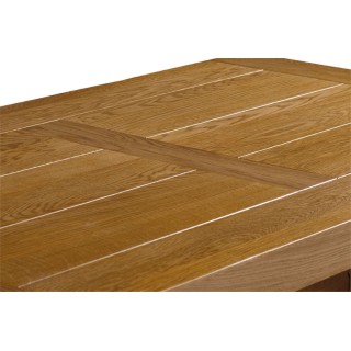 Table rectangulaire extensible en chêne massif : 2 allonges