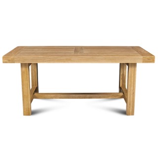 Table de ferme extensible : Chêne clair / 2 allonges | Hellin