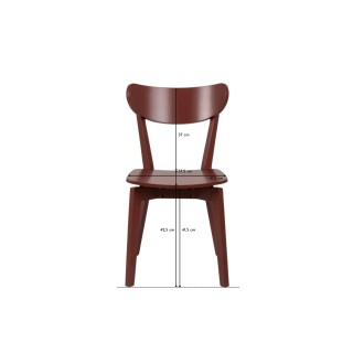 Chaise rétro scandinave bois laqué / lot de 2 / plusieurs coloris LETA - HELLIN