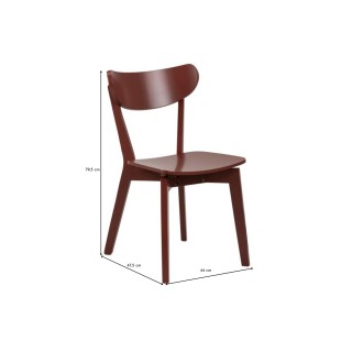 Chaise rétro scandinave bois laqué / lot de 2 / plusieurs coloris LETA - HELLIN