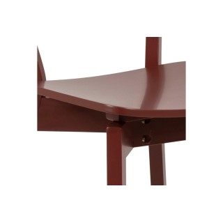 Chaise rétro scandinave bois laqué / lot de 2 / plusieurs coloris LETA - HELLIN