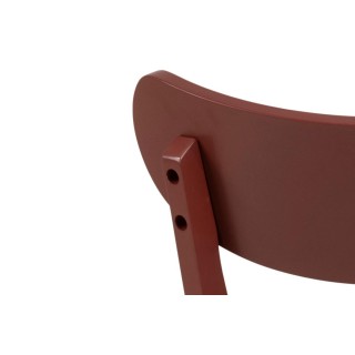 Chaise rétro scandinave bois laqué / lot de 2 / plusieurs coloris LETA - HELLIN