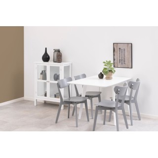 Chaise rétro scandinave bois laqué / lot de 2 / plusieurs coloris LETA - HELLIN