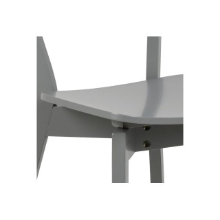 Chaise rétro scandinave bois laqué / lot de 2 / plusieurs coloris LETA - HELLIN