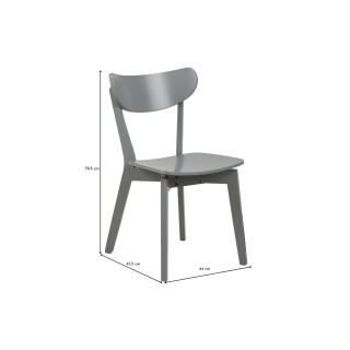 Chaise rétro scandinave bois laqué / lot de 2 / plusieurs coloris LETA - HELLIN