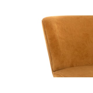 Fauteuil crapaud en velours côtelé MALO - HELLIN