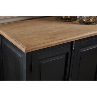 Buffet 4 portes en bois et teck massif -collection DALILA