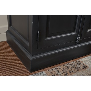 Buffet 4 portes en bois et teck massif -collection DALILA