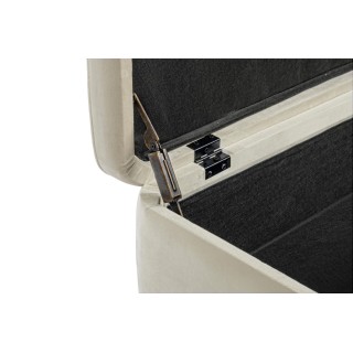 Banc coffre 2 places en velours et piétement or NINA - HELLIN