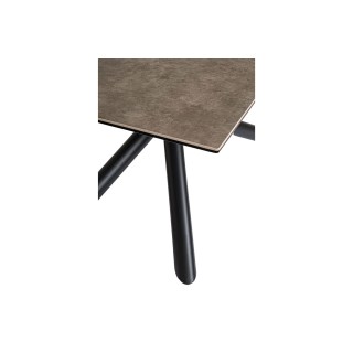Table à manger rectangulaire Snake : céramique et métal | Hellin
