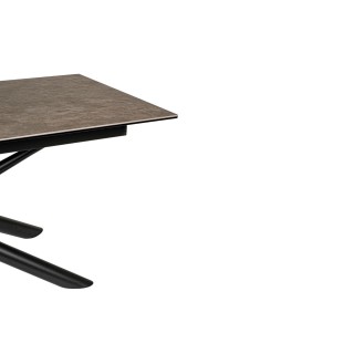 Table à manger rectangulaire Snake : céramique et métal | Hellin