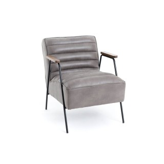 fauteuil gris en PU