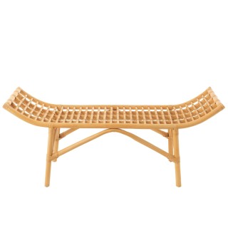 Banc en rotin naturel 2 places L120 MIKA - HELLIN