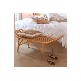 Banc en rotin naturel 2 places L120 MIKA - HELLIN