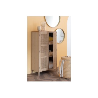 Miroir rond en métal doré à bord haut D80 - PAKO