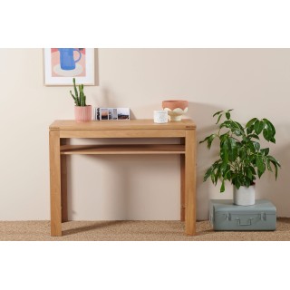 Console et table d'appoint en chêne clair - Hellin