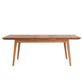 Table de salle à manger rectangulaire extensible / Chêne massif