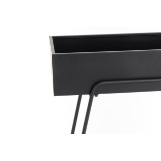 Console porte plantes en métal noir BLACKIE - HELLIN