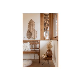 Tables basses rondes en bois et métal (set de 2) GUMI - HELLIN