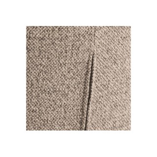 Chaise scandinave en tissu bouclette et pieds en métal noir (lot de 2) PAMELA - HELLIN