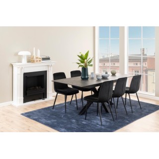 Table de salle à manger rectangulaire extensible en céramique L168/210 NEIVA - HELLIN