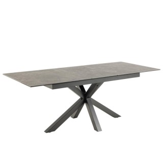 Table de salle à manger rectangulaire extensible en céramique L168/210 NEIVA - HELLIN