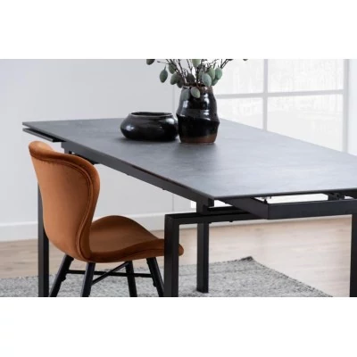 Table de salle à manger rectangulaire extensible en céramique L160/240 HILDA - HELLIN