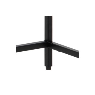 Console rectangulaire double plateau en métal noir L100 CASSIA - HELLIN