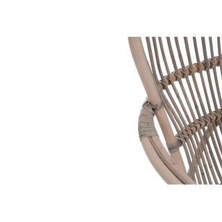 Rocking chair en rotin gris CARMELIE - HELLIN