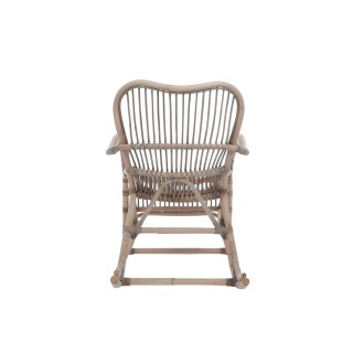 Rocking chair en rotin gris CARMELIE - HELLIN