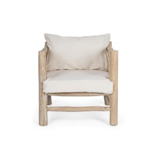 Fauteuil en teck naturel - Hellin