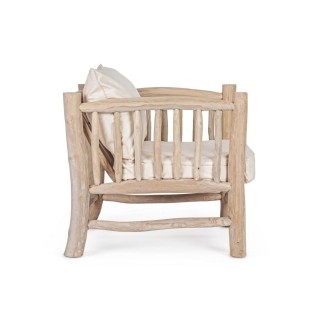 Fauteuil en teck naturel - Hellin