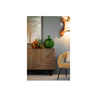 Buffet en bois de manguier 3 portes et pieds métal noir L184 MANAUS - HELLIN