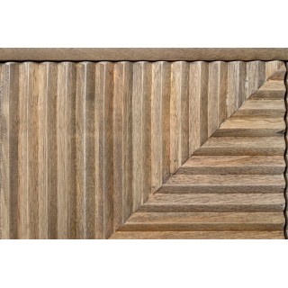 Buffet en bois de manguier 3 portes et pieds métal noir L184 MANAUS - HELLIN