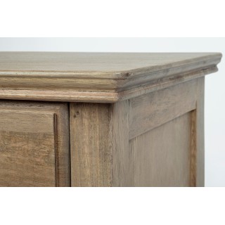 Table de chevet en bois de manguier 1 tiroir 1 tablette GRACE - HELLIN