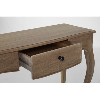 Console classique en bois de manguier 1 tiroir L100 GRACE - HELLIN
