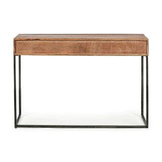 Console en bois d'acacia et structure en métal 3 tiroirs ELEANOR - HELLIN
