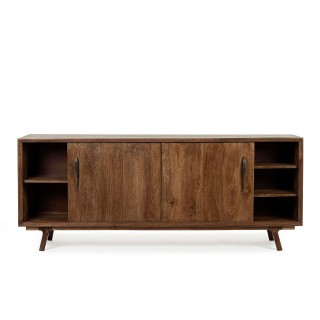 Buffet en bois de manguier vintage 2 portes et 5 tiroirs L200 SHEILA - HELLIN