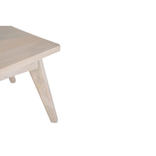 Table de basse rectangulaire en bois blanchi L115 SHANNA - HELLIN