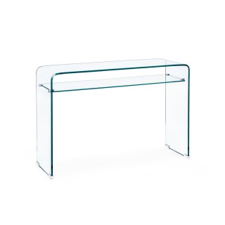 Console d'entrée design en verre à double plateau L110  IDORA - HELLIN