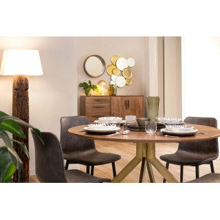 Buffet en bois de manguier vintage 2 portes et 3 tiroirs L150 SHEILA - HELLIN