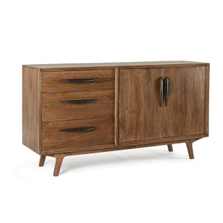 Buffet en bois de manguier vintage 2 portes et 3 tiroirs L150 SHEILA - HELLIN