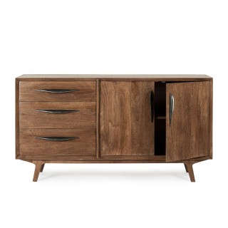 Buffet en bois de manguier vintage 2 portes et 3 tiroirs L150 SHEILA - HELLIN