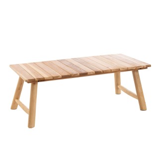 Table basse rectangulaire artisanale en teck massif L123 SANCHO - HELLIN