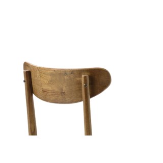 Chaise bistrot en bois d'orme (lot de 2) CYRANO - HELLIN